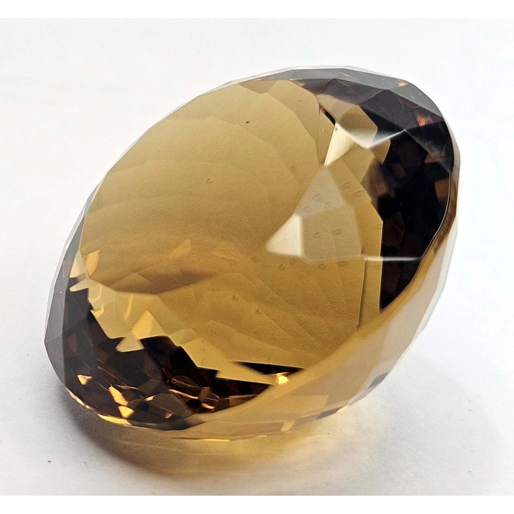 Beautiful Imperial Topaz Round Cut 229.45 Ct Certified Loose Gemstone