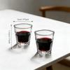 50ml Glasbecher Kleines Weinglas Haushalts-Trinkgläser Cocktailglas Bar Schnapsglas Wodka Tequila Becher Küchen-Trinkgeschirr