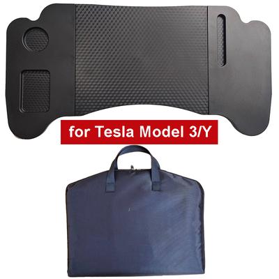 For Tesla Model 3 Y Steering Wheel Table Tray Foldable Rear Front Seat Desk Tablet Laptop Cup Phone Holder Interior Accessories