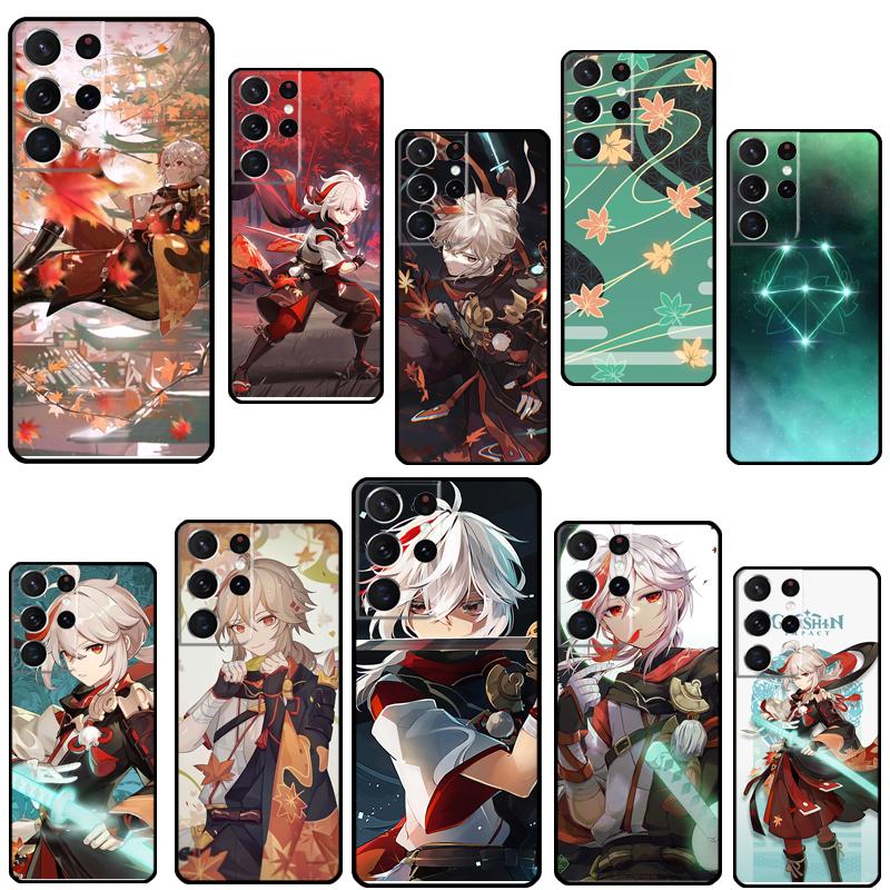 Genshin Impact Kaedehara Kazuha Phone Case For Samsung Galaxy S23 S22 Ultra Note 20 10 S8 S9 S10 Plus S20 FE S21 FE Cover