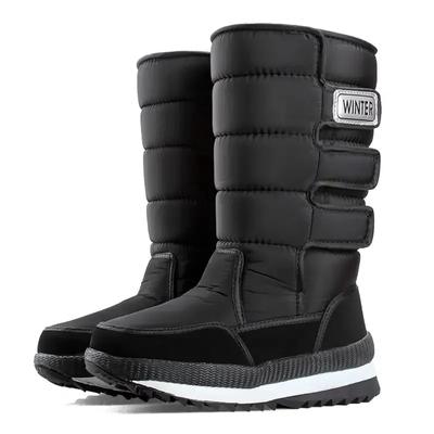 Stivali da Uomo alla Moda alla Moda a Mezza Gamba Impermeabili da Esterno Stivali da Neve Caldi in Peluche Stivali Casual in Cotone da Uomo Piattaforma Antiscivolo Botas Taglia Grande