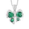 Manufacturer's Direct Of 2025 New Emerald Butterfly Set Women Fashionable Earrings Necklaces Rings Light Luxury Hair Replacement