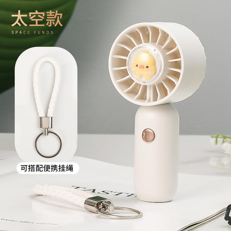 New handheld fan temu charging student strong wind turbine portable outdoor large air volume mini handheld small fan