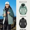 Women's Water-Repellent 3-in-1 Detachable Down Hooded Jacket - Autumn/Winter Mountaineering Top.