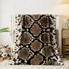 Snake Print Cozy Blanket Bedroom Blanket for Livingroom Couch Lunch Break Soft Throw for Friend's Festival Gift