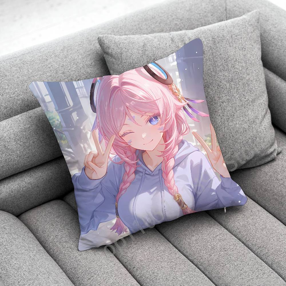Genshin Impact Citlali Mualani Throw Pillow Case For 45x45cm 40x40cm 55x55cm 50x50cm 30x30cm Square Car Pillowcase Shell