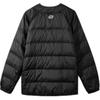 Skechers Sport Lifestyle Series Letter Print Windproof Comfortable Down Jacket Men Outerwear Carbon-Black L422M015-0018