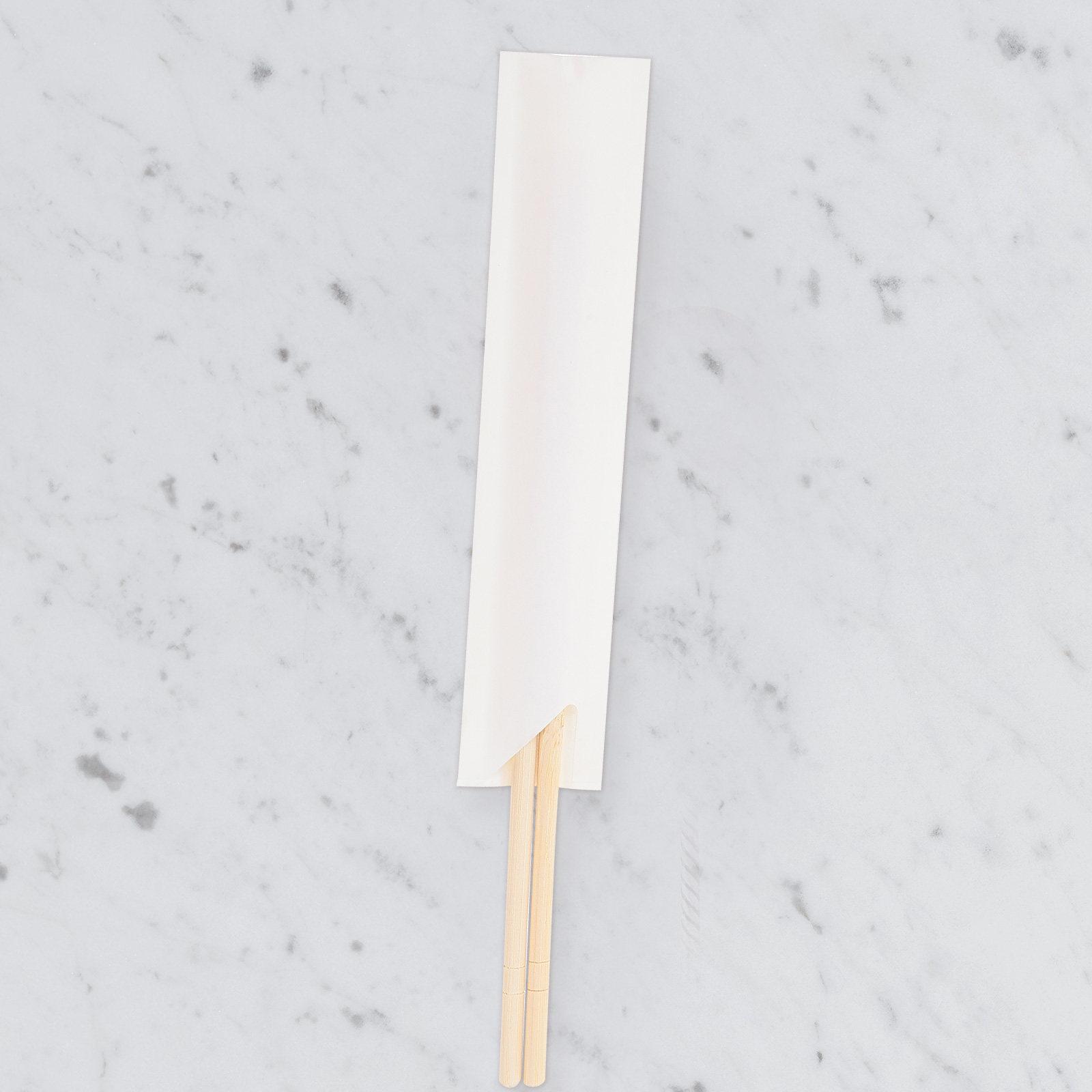 

100Pcs Paper Chopsticks Holder Disposable Chopsticks Sleeves Eco Friendly Food Grade Wrapping Bags for Home Hotel Restaurant Use 15X3.1X0.1CM