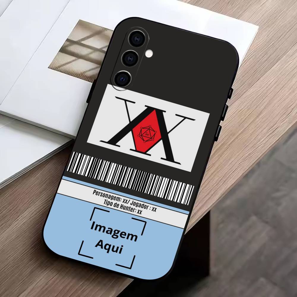 

HxH Hunter X License Phone Case Black Silicone Soft For Samsung Galaxy A73,A72,A71,A70,A53,A52,A51 Samsung a53 5g