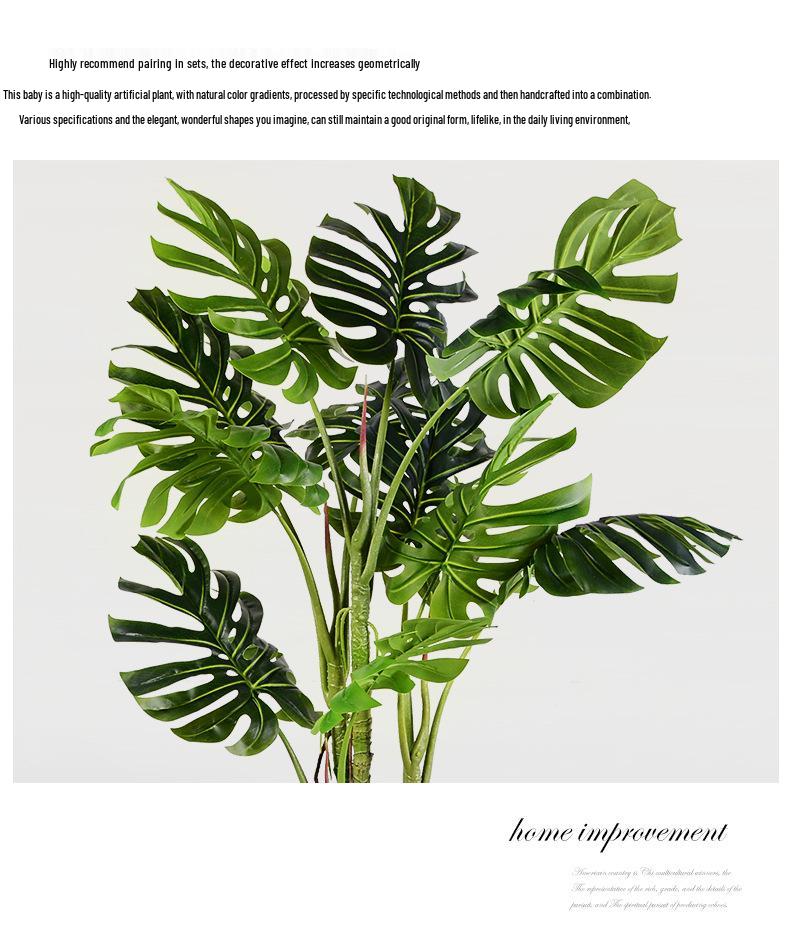 Nordic Large Tropical Faux Plant for Indoor Decor