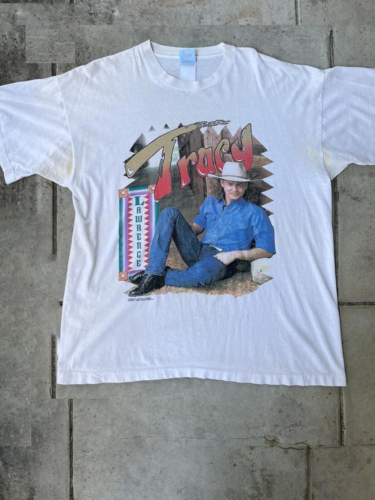 Tracy Lawrence Country Music White Unisex T-Shirt Full Size UB289