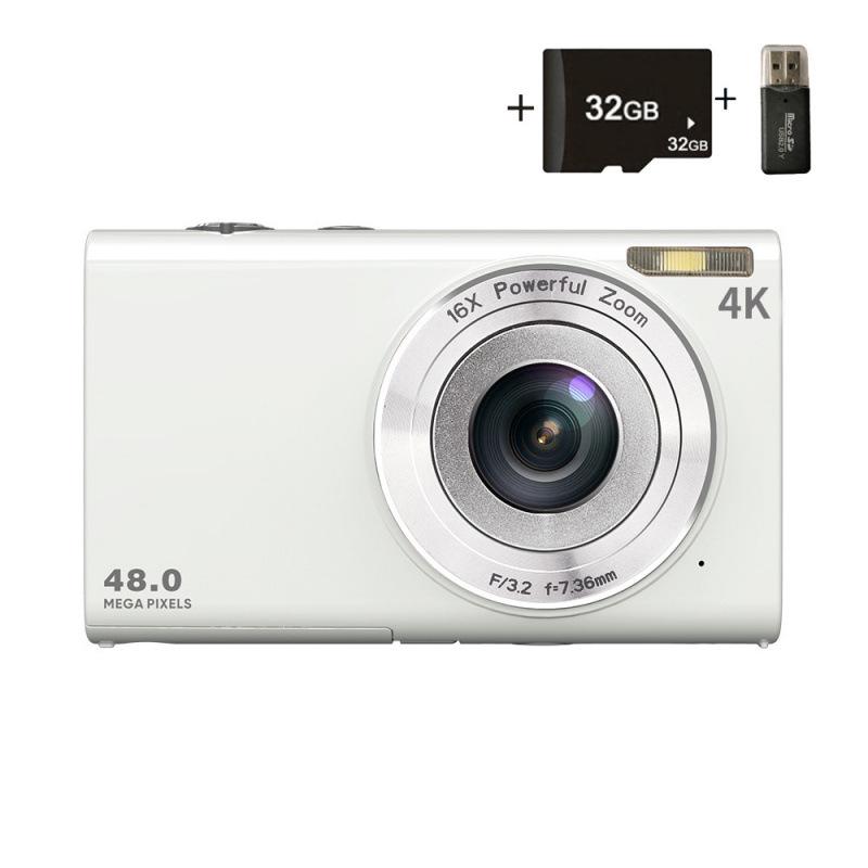4K HD Digital Kids Camera, Home & Selfie Use, Mini Student Model DC402