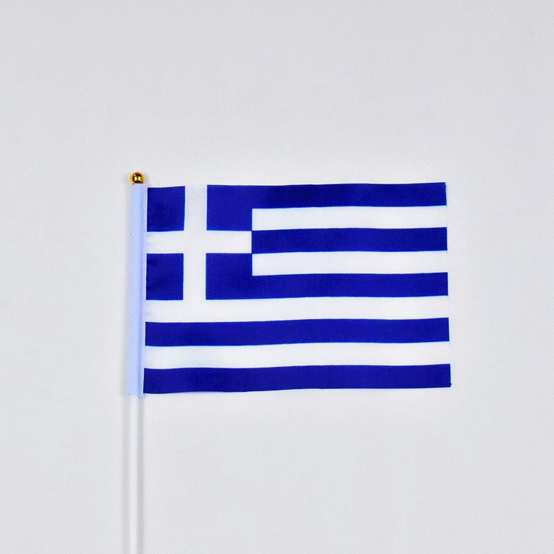 Greece 10pieces of 14*21 Cm Hand-waving Flags
