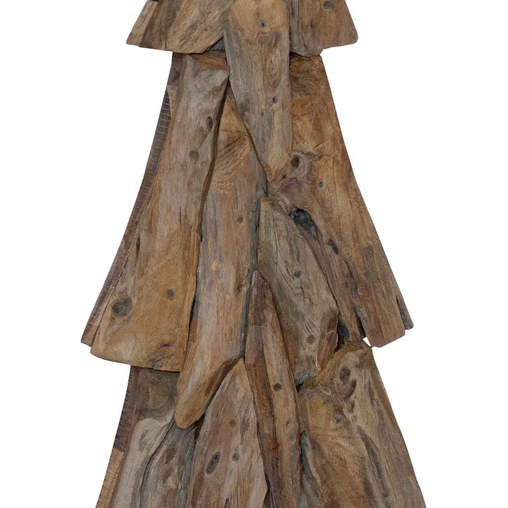 Christmas Tree with Stand Brown 121 Cm Solid Teak Wood
