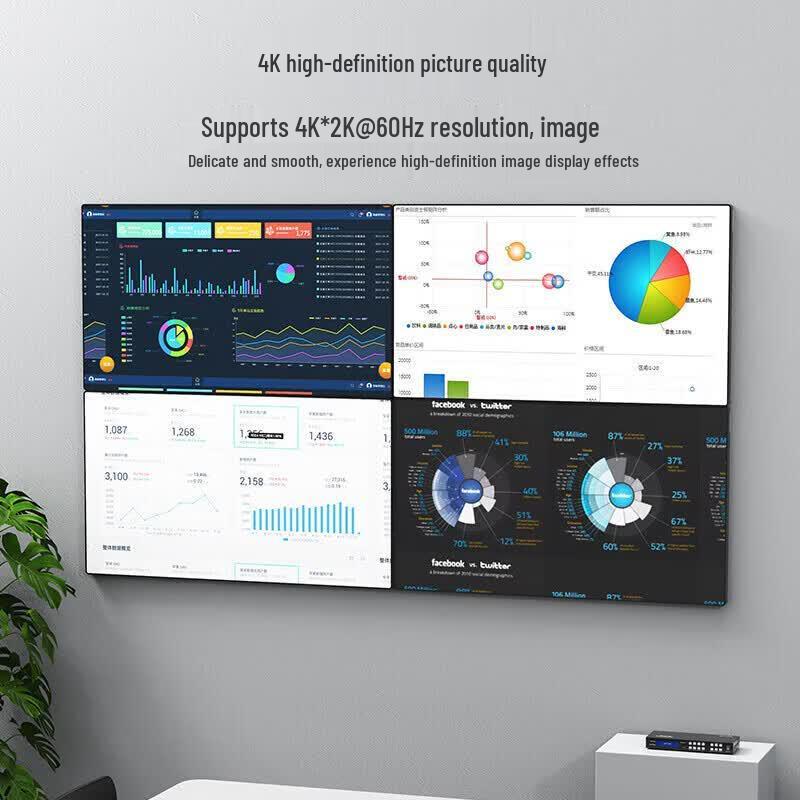 MT-viki 4x4 HDMI Matrix Switcher with Seamless Switching & Video Wall