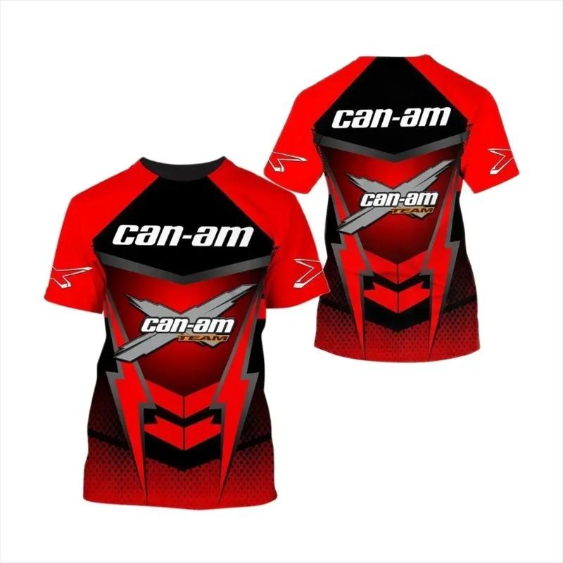 Summer Men's T-shirt Brp Can Am 3D Print Fashion Off Road Personality Short Sleeve Tees Funny Harajuku Street Style Tops