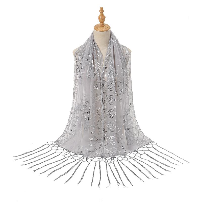 

Новый платок-шаль с пайетками «Павлин» для женщин, элегантная шаль для вечерних платьев, женский золотистый сверкающий металлический шарф, блестящая шаль-накидка