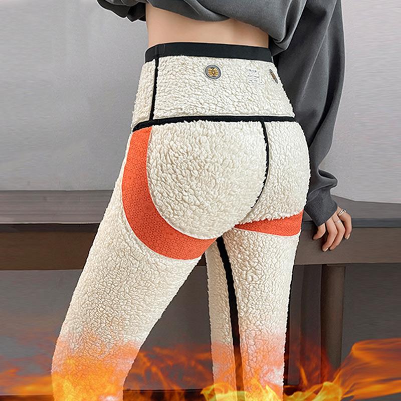 Women Winter Plus Velvet Stretch Legging Warm Thick High Waist Yoga Pants Casual Slim  Versatile Trousers