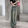Retro High Waist Wide Leg Jeans for Women - Pear Shape & Casual Fit