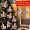 Christmas Countdown Calendar Letter Snowman Pendant