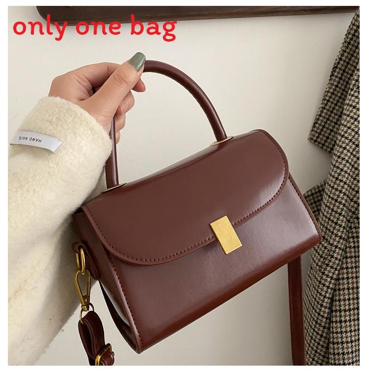 Pu Small Square Shoulder Bag For Women With Lock Closure Perfect For Daily Wear