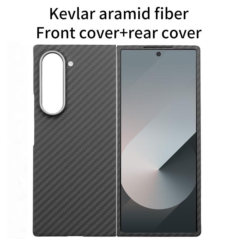 YTF for Samsung Galaxy Z Fold 7 Aramid Carbon Fiber Case Kevlar 5 Cover Ultra-Thin 6 Lightweight Protective Cover Z Fold 7 Case