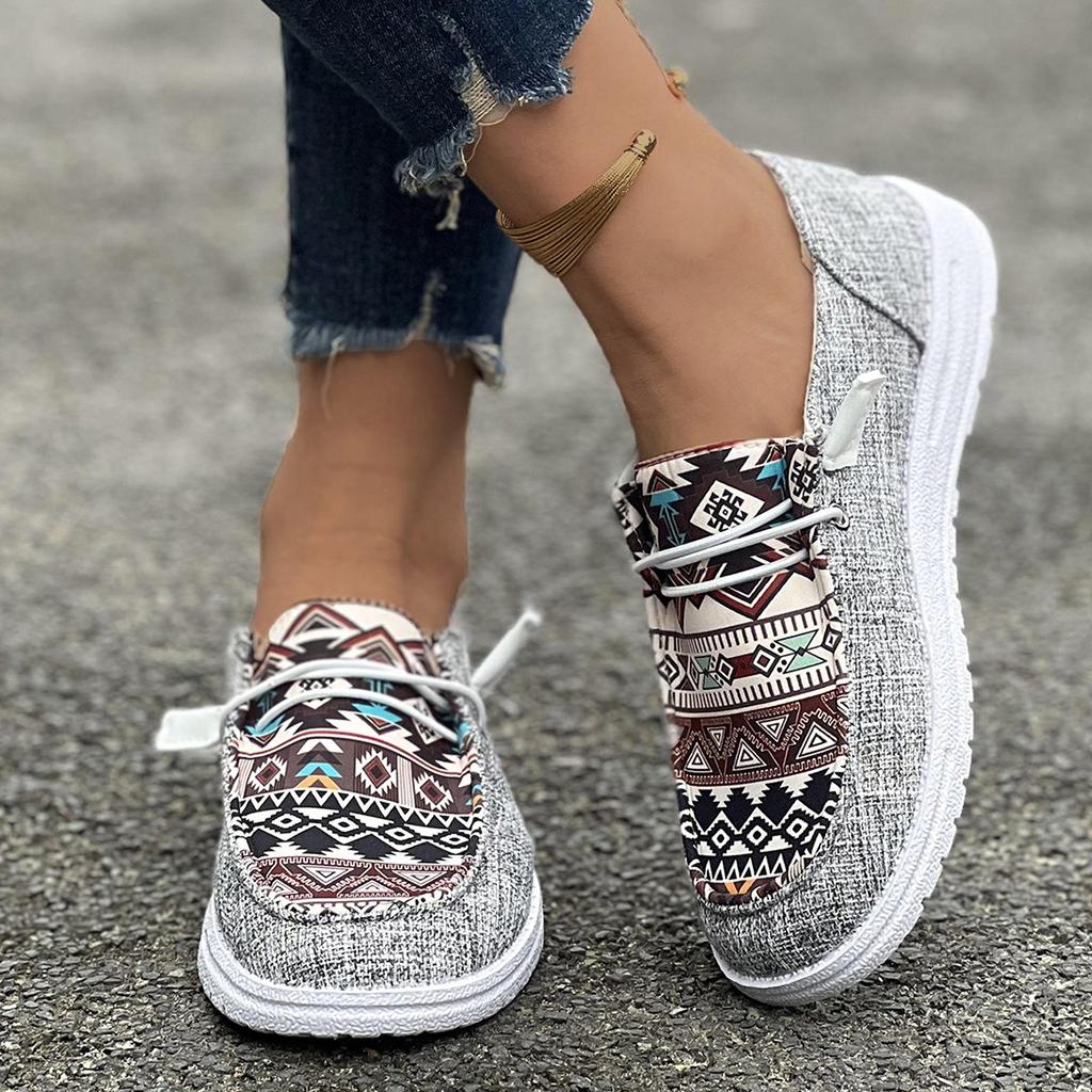 Fashion Spring and Autumn Fashion New Women Round Toe Walking Shoes Color Matching Casual Comfortable Shallow Mouth Thick Sole Sneaker