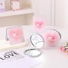 Espelho Portátil Dobrável de Mão Dupla Face em Formato de Coração Chique