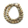8mm Natural Picture Jasper Gemstone Round Beads Pretty Necklace 17-20" Handmade Beads Chain Choker For Her 8BN-37