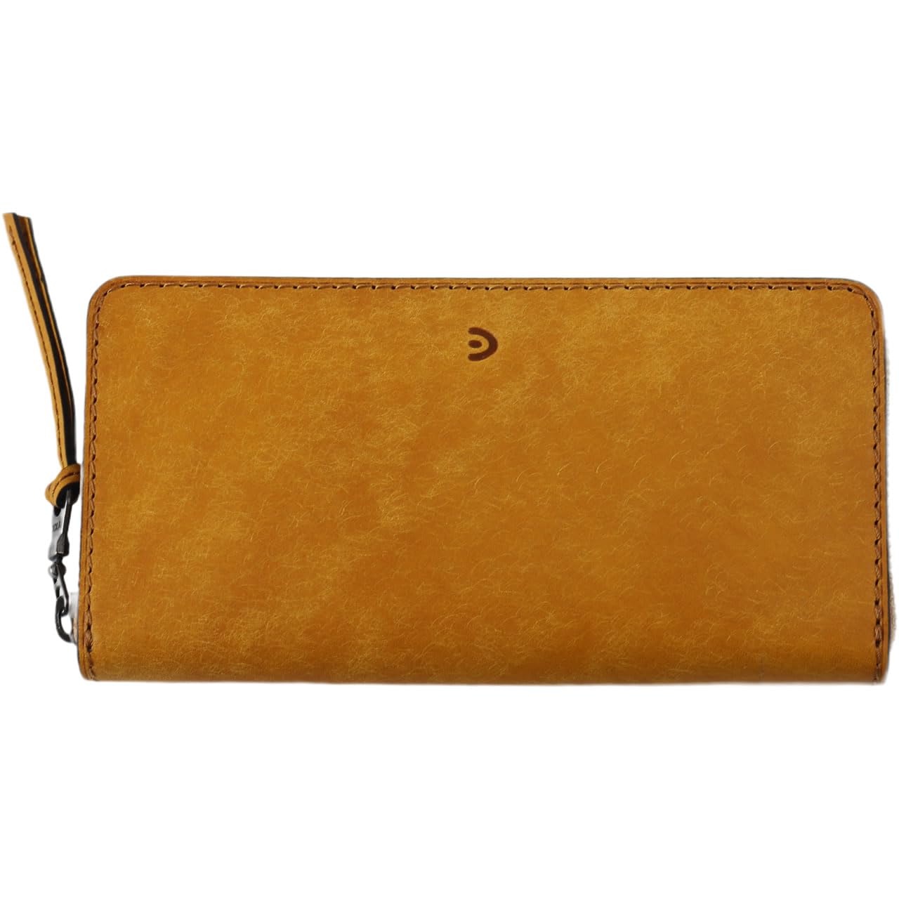 

Baggy Port Buona ZYS2400 Long Wallet with Round Genuine Men s Zipper, Leather, Yellow, BP-ZYS2400-YE