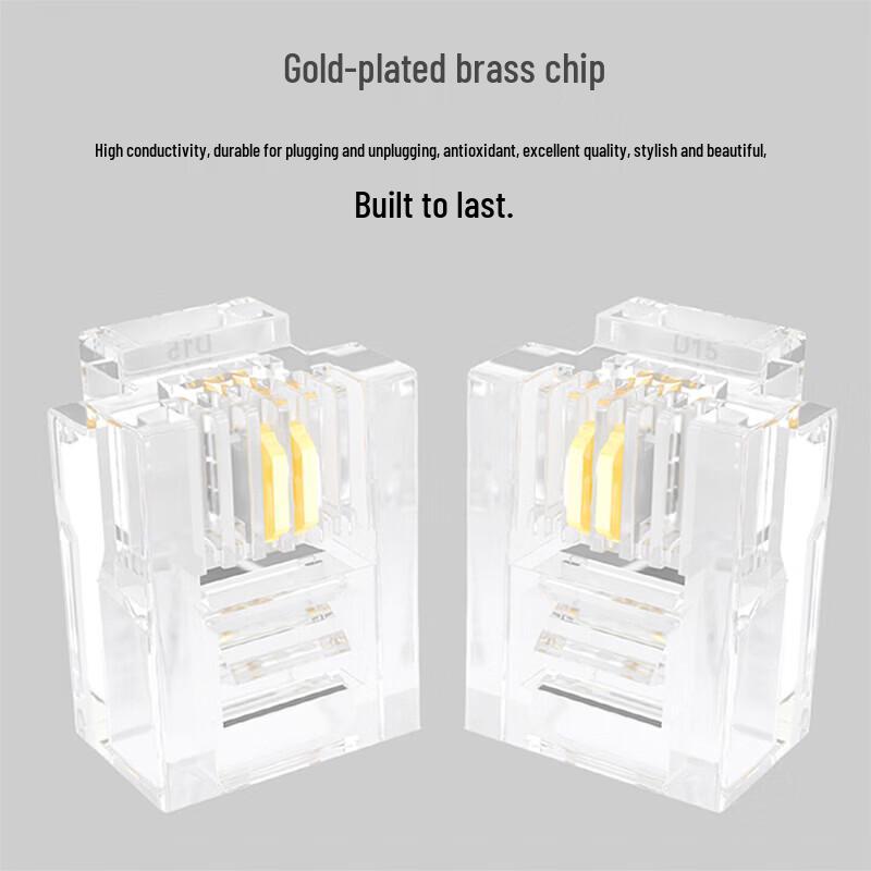 SAMZHE RJ11 Telephone Crystal Head Connector
