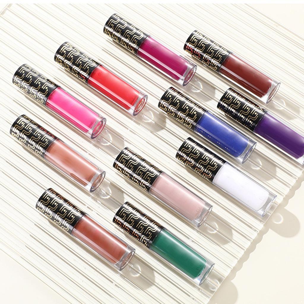 1Pc Matte Liquid Lipstick Long Lasting Waterproof Smudge Proof Non Sticky Lip Gloss with Velvety Smooth Finish for Women Girls