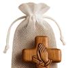 Resin 3D Pocket Prayer Cross with Holy Water Droplet Design & Prayer Card - Portable Christian Religious Gift,for Christ Symbol