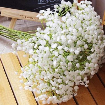 Ware Künstliches Schleierkraut Lavendel Magnolienblüte Gefälschte Seide Hochzeitsfeier Bouquet Heimdekor.