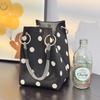 Large Capacity Woven Handbag for Women, 8.3 6.3 6.3 Inches, Bag with