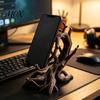 Gadgets para Escritorio Moderno Soporte para Teléfono Rama de Árbol Impreso en 3D, Soporte Artístico de Madera Retorcida Accesorios Estables para Teléfono Móvil, Orgánico Rústico