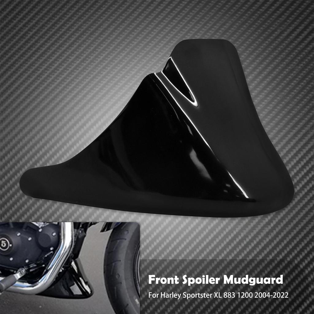 Motorcycle Black Front Bottom Spoiler Mudguard Air Dam Chin Fairing For Harley Sportster XL 883 1200