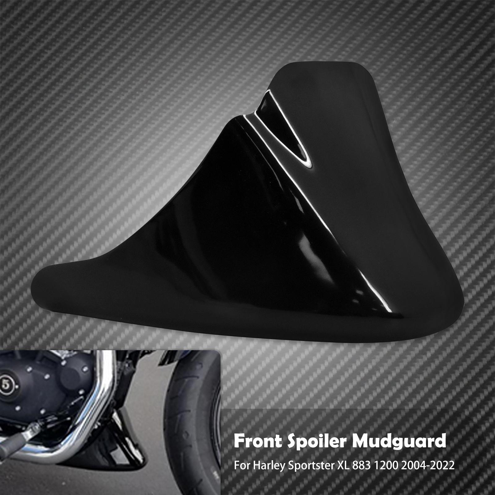 Motorcycle Black Front Bottom Spoiler Mudguard Air Dam Chin Fairing For Harley Sportster XL 883 1200 Front Spoiler