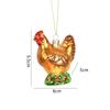 Rooster Panda Elephant Shape Christmas Decorations Hanging Ornaments  Scene Arrangement