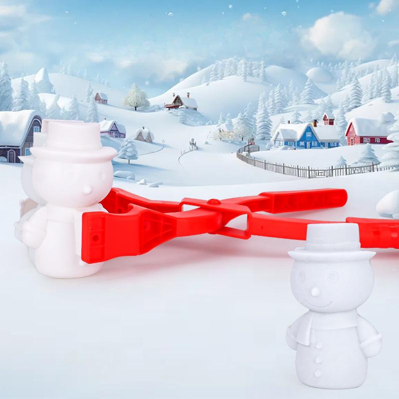 Çocuklar Kar Topu Savaşı Oyuncakları Kar Kum Kalıbı Aleti Kardan Adam Noel Baba Kalp Şekli Karikatür Kar Topu Yapıcı Kelepçe Kış Sporları Oyuncakları