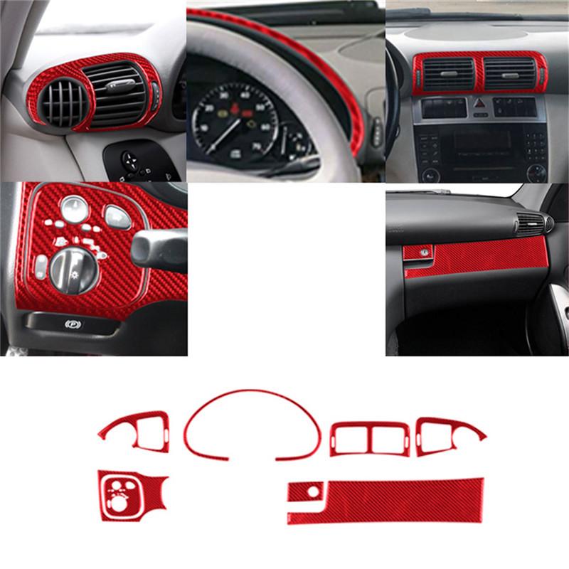 

Carbon Fiber Dashboard Panel Trim Sticker for Mercedes-Benz C-Class W203 2005-2007 Interior Styling & Protection Decal Frame