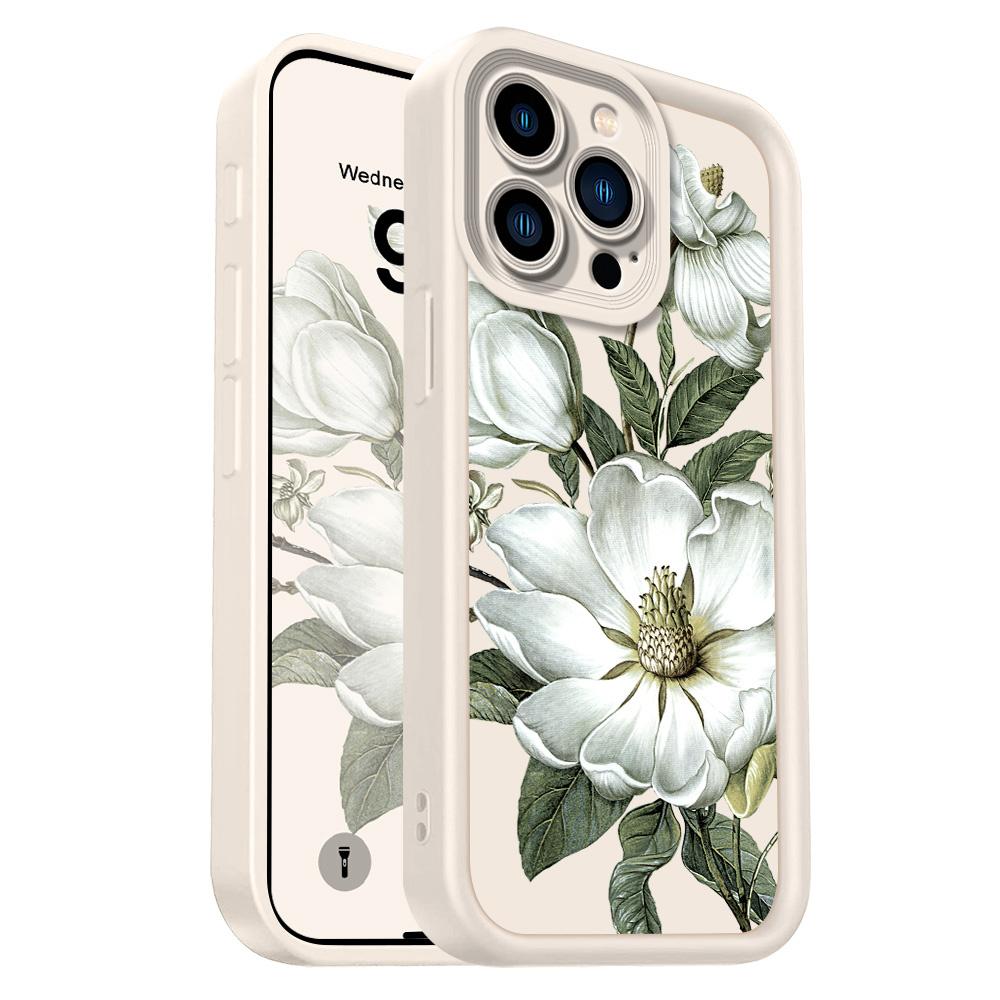 Magnolia Flower Phone Case For IPhone 13 12 11 Pro Max Mini 7 8 6 6S Plus X XS XR SE 2020 2022 Staircase Soft Cover