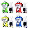 Unisex Mountain Bike Cycling Jersey Shorts Set Breathable Quick-Dry Riding Apparel Men Women