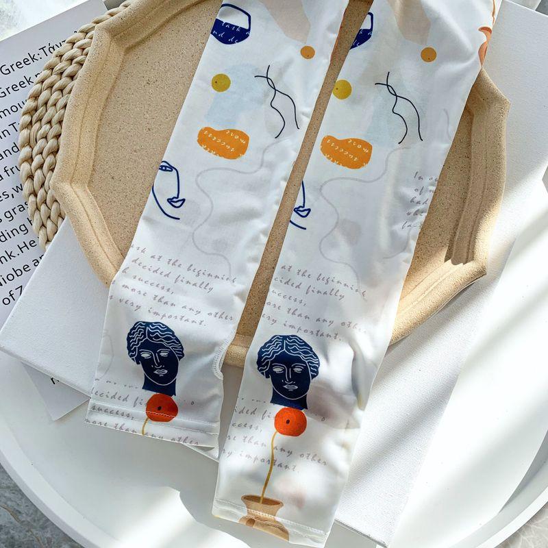 

Мультяшный Арт Персонаж Милый Дикий Защита от Солнца Женские Нарукавники Защита Рук Вискозное Волокно Нарукавник Вождение Защита от УФ Лучей Ледяные Перчатки Oil Painting Art Pattern Ice Sleeve All yards