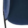"Siron" Armchair In Atmosphera Velvet - Blue