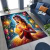 3D Lovely Beauty and The Beast Cartoon Rug for Bedroom Living Room Sofa Home Doormat Decor, Large Kids Play Non-slip Floor Mat