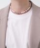 Bassclef Pearl Choker Necklace Men'S Surgical Bead Chain Clef Low Pearl Nec