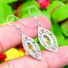 Citrine Gemstone Handmade 925 Sterling Silver Jewelry Earring 1.73" R4r59
