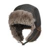 CROOGO Pilot Cap with Warm Winter Aviation Cold Weather Badlands Outdoor Heavy Snow Gray PL2508 Earflaps, Cap, Protection, Cap, Skiing, Hiking,
