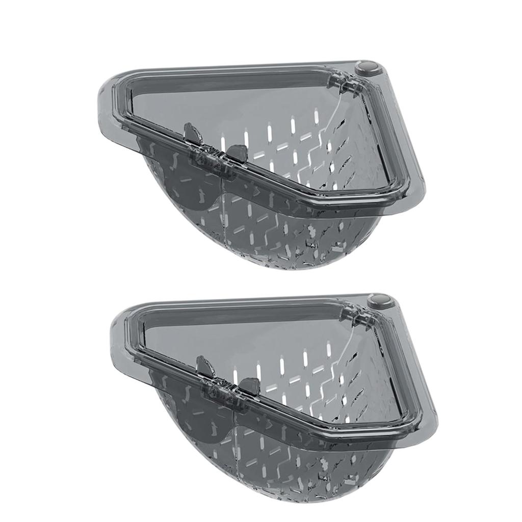 Triangular Basket Magnetic Drainer | Kitchen Sink Strainer | Sink Drainer & Storage Rack | Punch-Free Drainage Filter Baskets For Washing